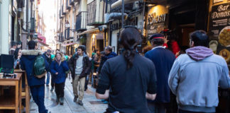 la Calle Laurel de Logroño cierra