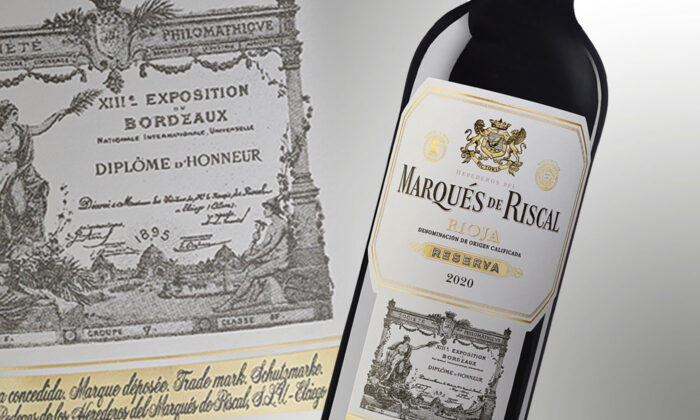 Marqués de Riscal Reserva se despide de su icónica malla dorada en su ...